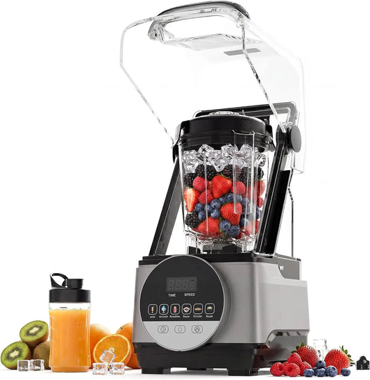 Tacleekii Commercial Countertop Blender With Smart Touch Controls