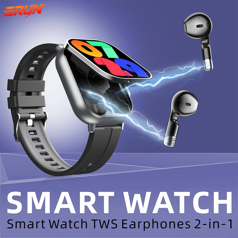 2-In-1 Smartwatch With Wireless Earbuds And Calling Features