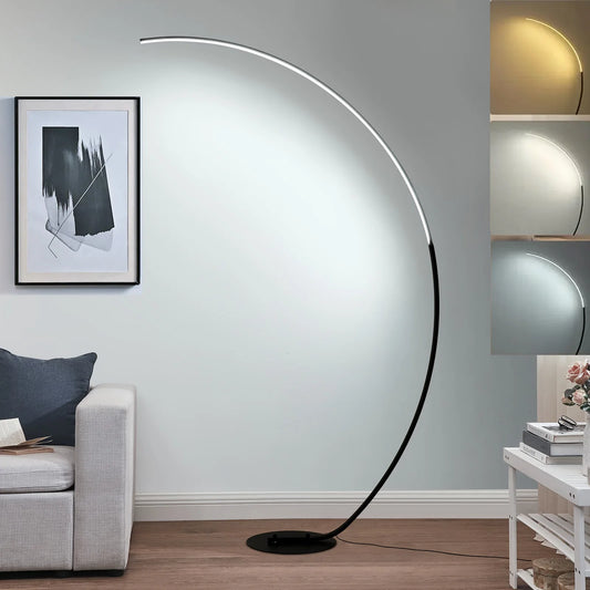 IYUNXI Dimmable LED Arc Floor Lamp With Remote And Memory