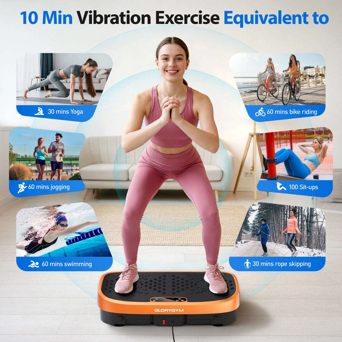 Vibration Plate Exercise Machine For Whole Body Fitness And Balance