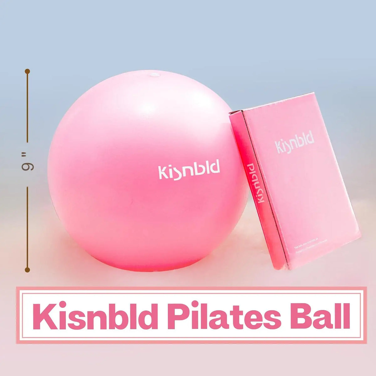 Kisnbld Mini Pilates Ball for Yoga Fitness and Core Workouts