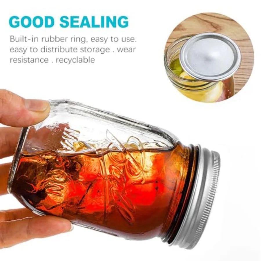 Airtight Leakproof Canning Jar Lids for Ball and Kerr Jars