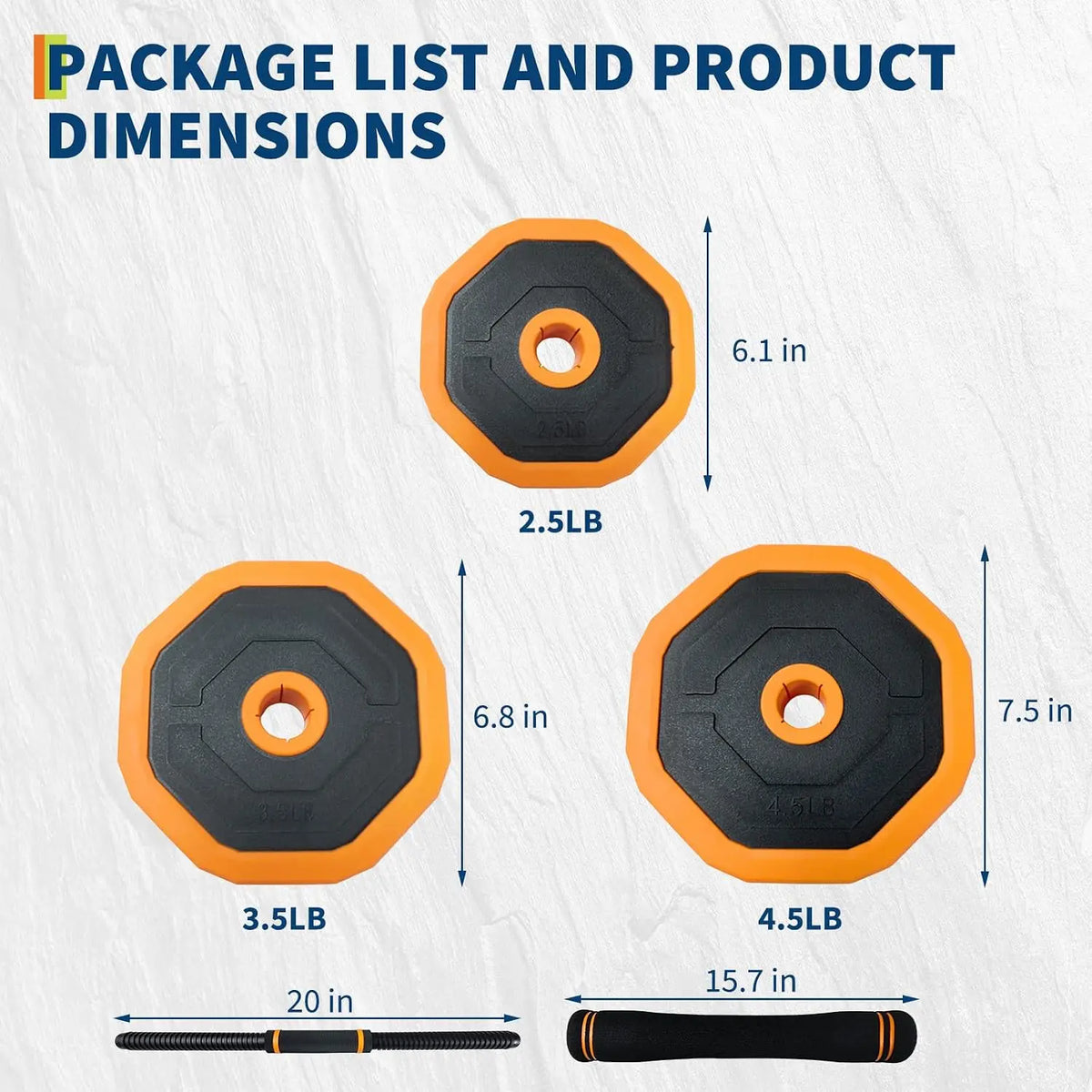Adjustable 4 in 1 Dumbbell Set for Home Strength Training