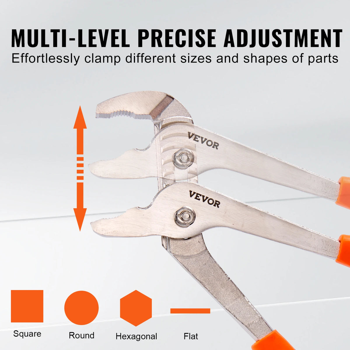 SucceBuy 8-Piece Pliers Set High Carbon Steel 12"/10"/8" Groove Joint Pliers 8" Linesman's Pliers 8" Long Nose Pliers