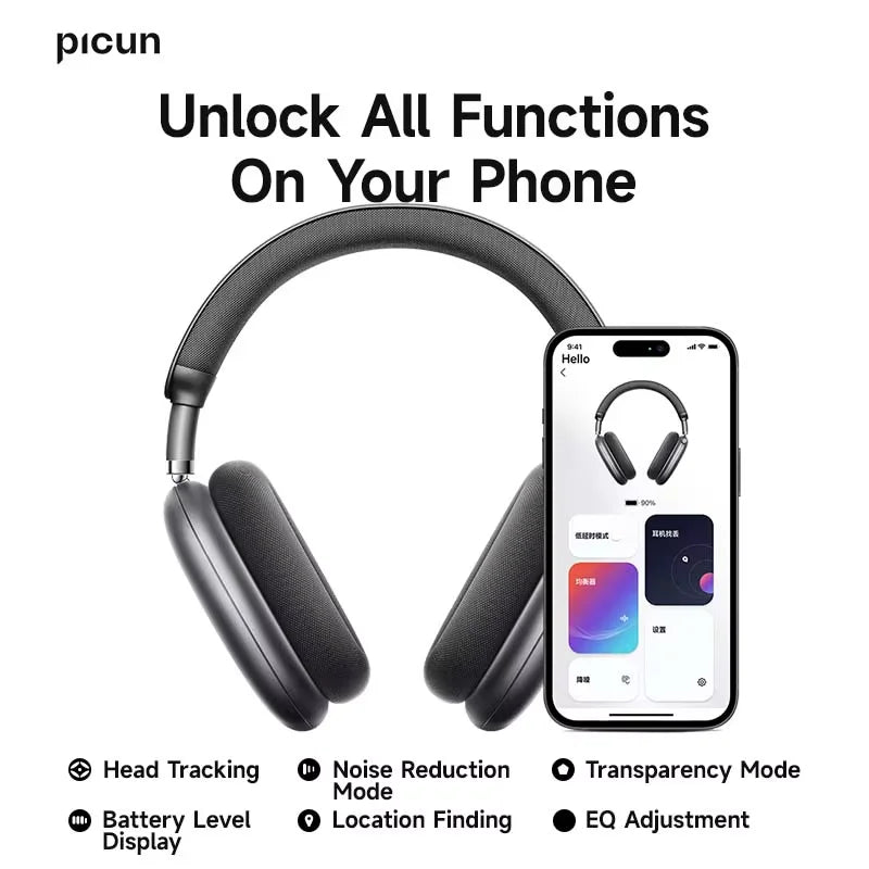 Picun F8 Pro ANC Wireless Headphones With Spatial Audio