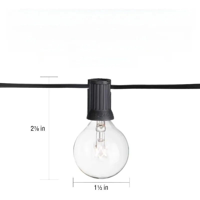 Outdoor LED Globe String Lights for Patio and Holiday Decor