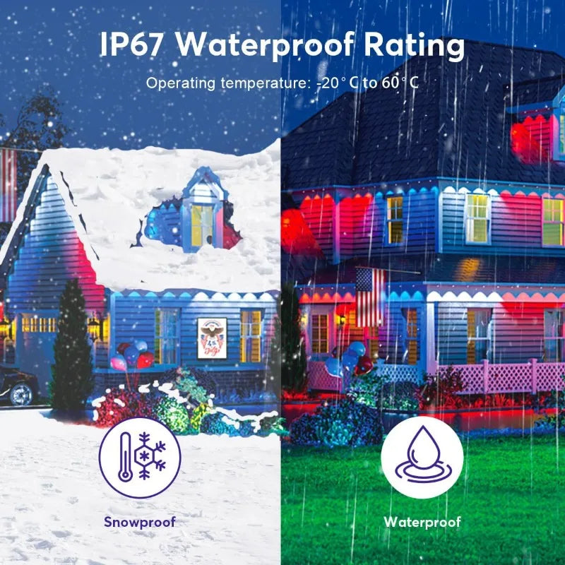 MIMIRGB Smart App Controlled Permanent Outdoor RGB Eaves Lighting