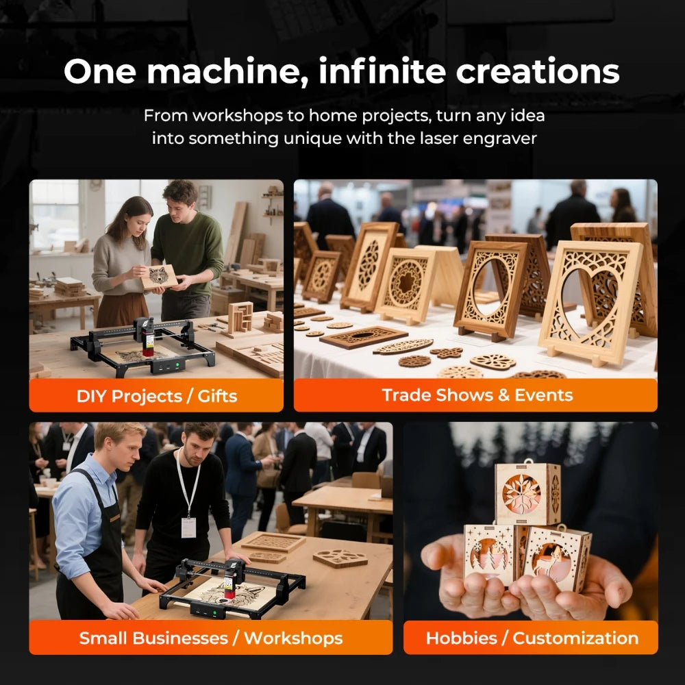 ELIDOR Z6 Laser Engraver and Cutter for Woodworking and DIY